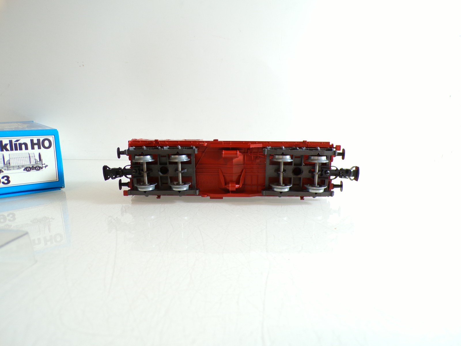 Märklin H0 4693 Teleskophaubenwagen mit Stahlrollen der DB in OVP BH1427 – Bild 4