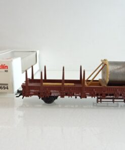 Märklin H0 4694 Rungenwagen mit Ladung der DB in OVP PR8721