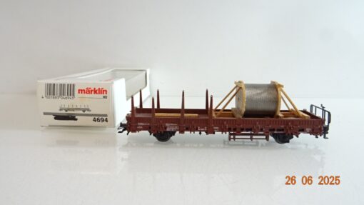 Märklin H0 4694 Rungenwagen mit Ladung der DB in OVP PR8721