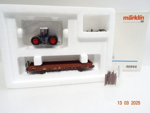 Märklin H0 46944 Rungenwagen der DB mit Traktor Fendt Xylon in OVP LE9352