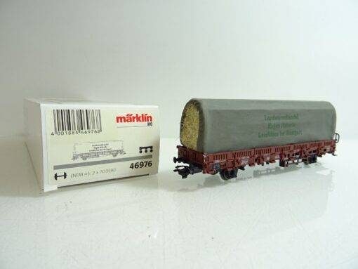 Märklin H0 46976 Rungenwagen mit Ladung der DB neuwertig in OVP PR1122 – Bild 3
