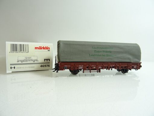 Märklin H0 46976 Rungenwagen mit Ladung der DB neuwertig in OVP PR1122