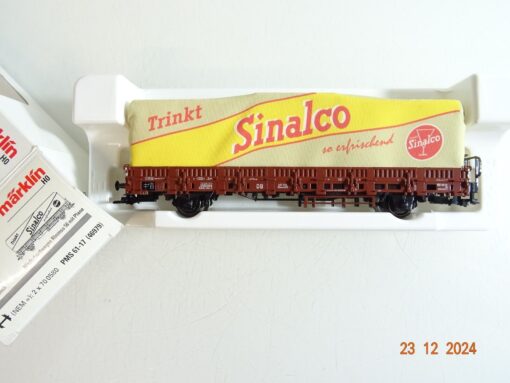 Märklin H0 46979 Rungenwagen mit Plane Sinalco in OVP PR5053