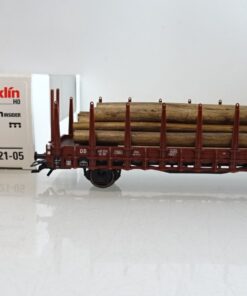 Märklin H0 47321-05 Rungenwagen mit Stammholz der DB in OVP PR8054
