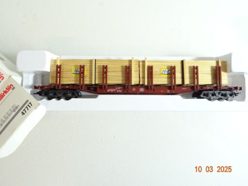 Märklin H0 47717 Rungenwagen mit Ladung der DB in OVP PR6480