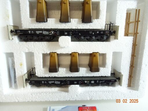 Märklin H0 48685 Schwerlastwagen-Set 2 tlg. der DB in OVP PR5681 – Bild 3