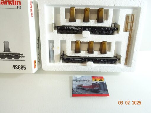 Märklin H0 48685 Schwerlastwagen-Set 2 tlg. der DB in OVP PR5681