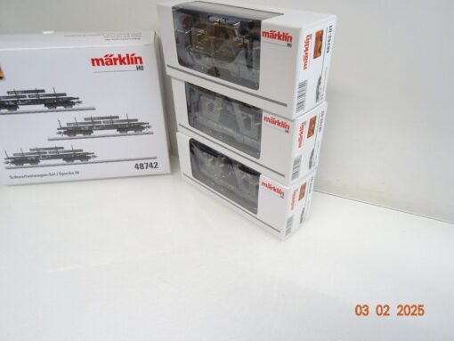 Märklin H0 48742 Schwerlastwagen-Set 3 tlg. der DB  in OVP PR5690