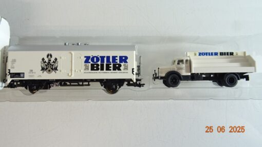 Märklin H0 48775 Kühlwagen und LKW Zötler Bier der DB in OVP PR8703 – Bild 3