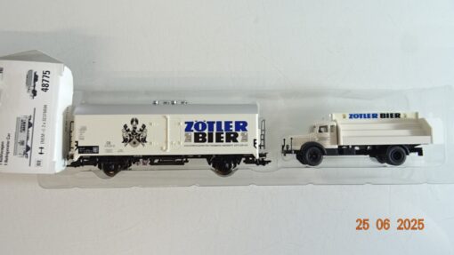 Märklin H0 48775 Kühlwagen und LKW Zötler Bier der DB in OVP PR8703