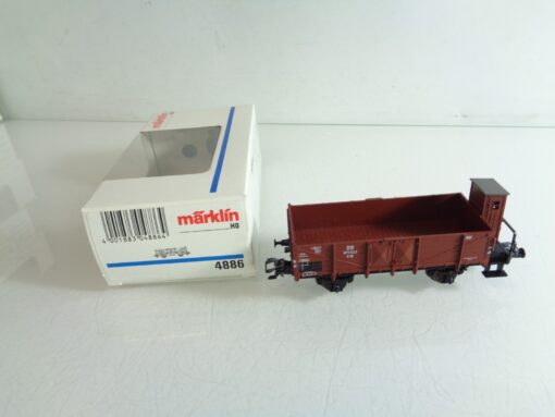 Märklin H0 4886 offener Güterwagen mit Bremserhaus der DB in OVP HS25