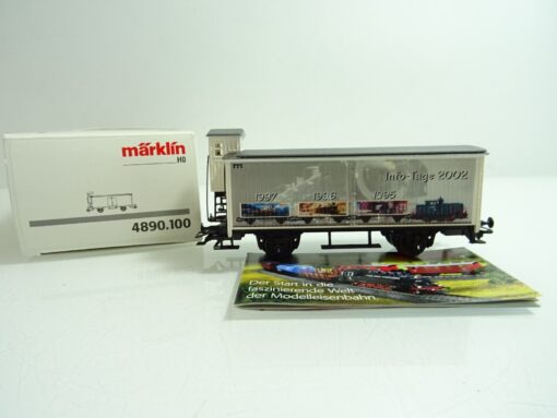 Märklin H0 4890.100 gedeckter Güterwagen Infotage 2002 in OVP PR 1358