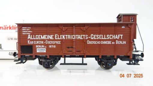 Märklin H0 48932 gedeckter Güterwagen Allg. Elektr.-Ges. der DR in OVP PR8869 – Bild 3