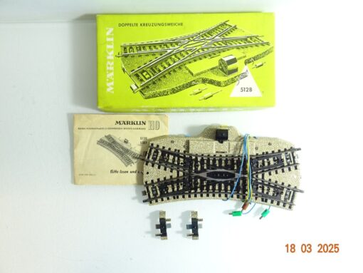 Märklin H0 5128 Doppelte Kreuzungsweiche siehe Foto in OVP CK6768