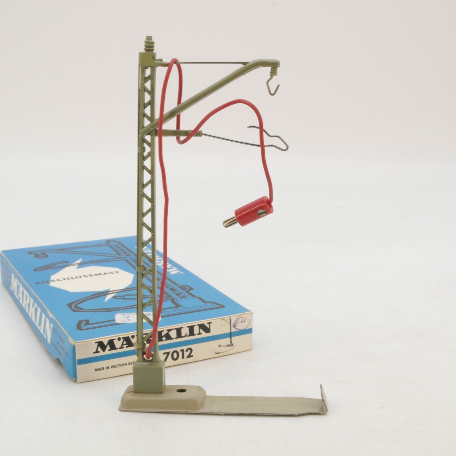 Märklin H0 7012 Anschlussmast für Oberleitung 1 Stück in OVP RG4322