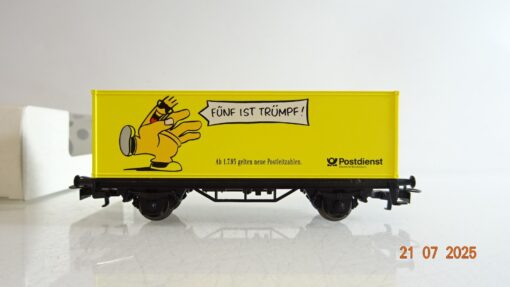 Märklin H0 84577 Containerwagen fünf ist Trümpf der DBP  in OVP PR9165 – Bild 3