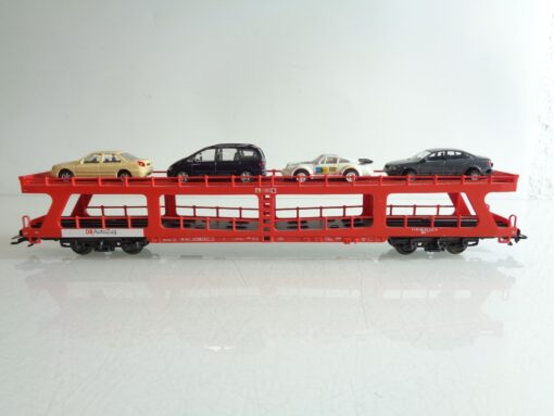 Märklin H0 Autotransportwagen AutoZug mit 4 PKW´s der DB BH684 o.