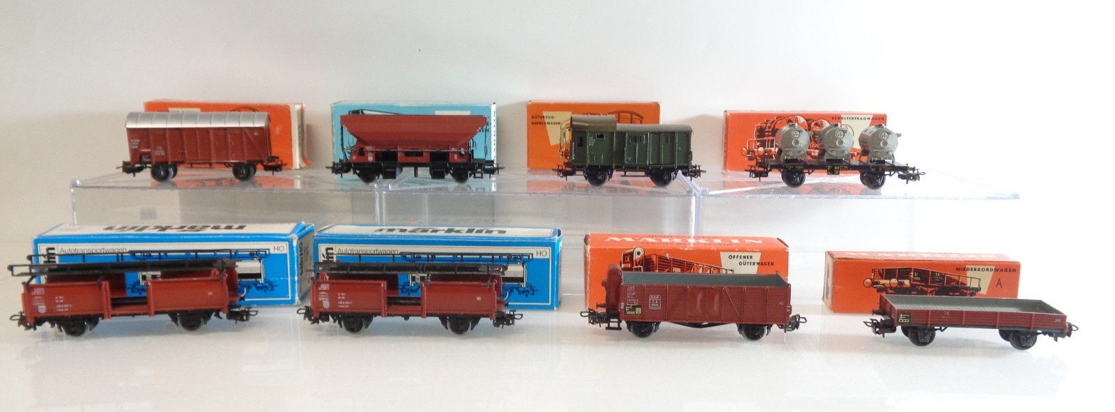 Märklin H0 Güterwagen 8 Stk. der DB  in OVP BH845