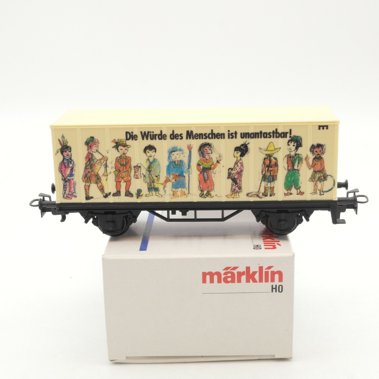 Märklin H0 Güterwagen Die Würde der Menschen ist unantastbar in OVP RI9527