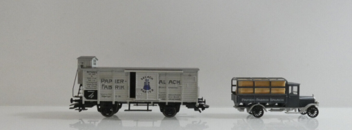 Märklin H0 Güterwagen Museumswagen 1996 Papierfabrik Salach in OVP C196 – Bild 4