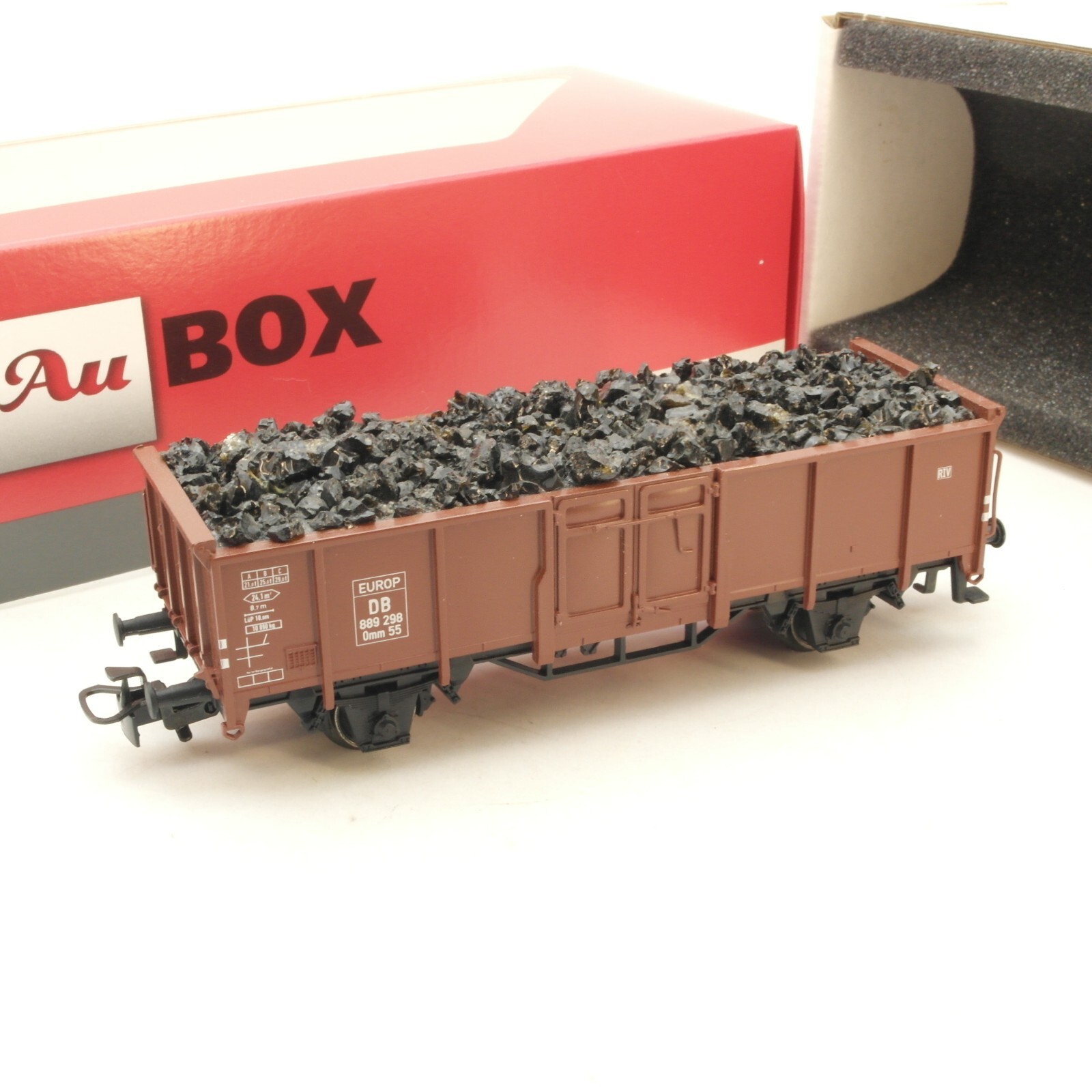 Märklin H0 Hochbordwagen 889 298 mit Ladung der DB in Au Box RG5164
