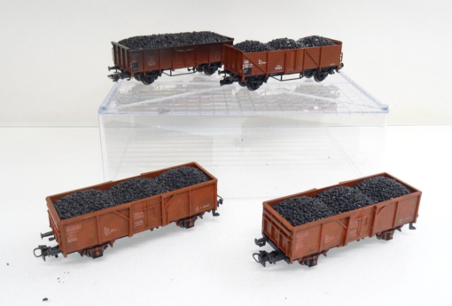 Märklin H0 Konvolut offene Güterwagen der DB mit Ladung LC7506