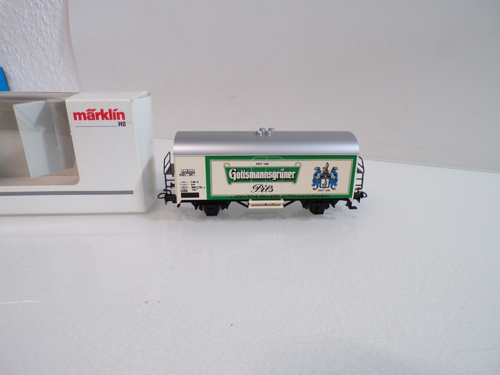 Märklin H0 Kühlwagen Gottmannsgrüner Pils der DB in OVP HS191