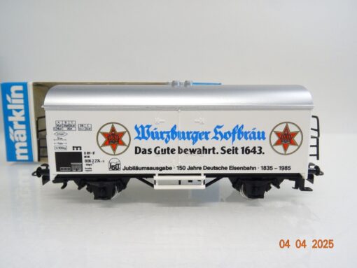 Märklin H0 Kühlwagen Würzburger Hofbräu der DB  in OVP PR6916 – Bild 3