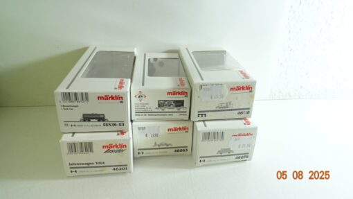 Märklin H0 Leerverpackung 6 Stück siehe Foto PK299
