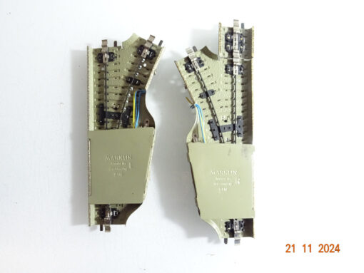 Märklin H0 M-Gleise 5118 5119 Elektro. Weichenpaar siehe Foto CK4267 o. – Bild 3