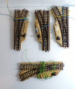 Märklin H0 M-Gleise Elektro. Weichen 4 Stück siehe Foto PK2477 o.