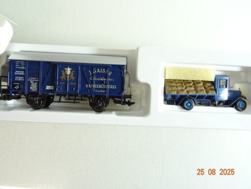 Märklin H0 Museumswagen 1998 ged. Güterwagen/LKW J.Kaiser Colonial in OVP PR9844 – Bild 3