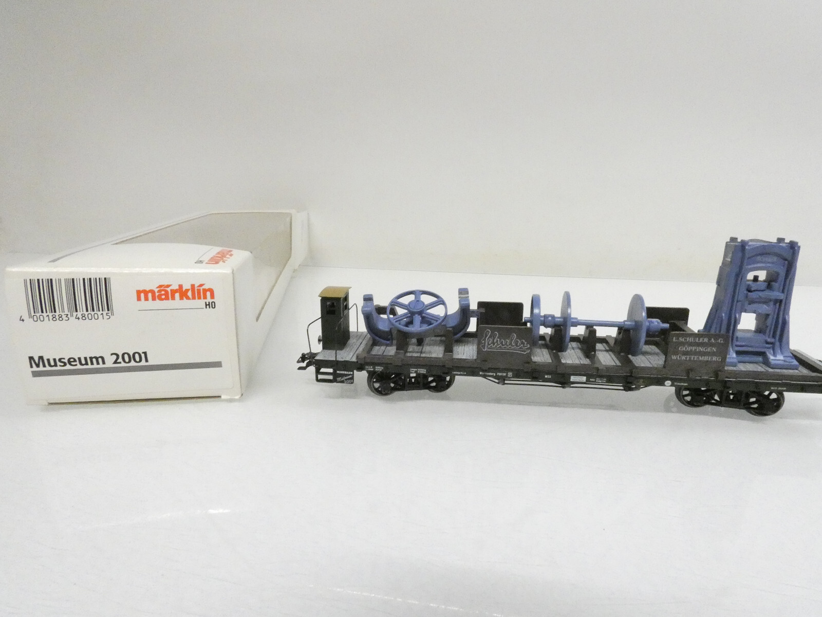 Märklin H0 Museuswagen 2001 Flachwagen mit Ladung Schulerwerke in OVP C536