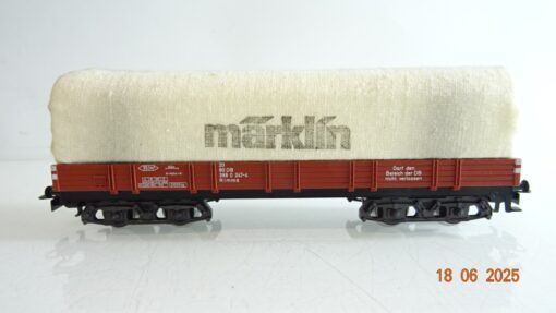 Märklin H0 Niederbordwagen 4-achsig mit Plane der DB PR8566 o. – Bild 3