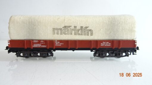 Märklin H0 Niederbordwagen 4-achsig mit Plane der DB PR8566 o.