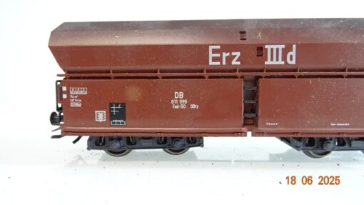 Märklin H0 Selbstentladewagen Erz IIId mit Ladung der DB PR8598 o. – Bild 3