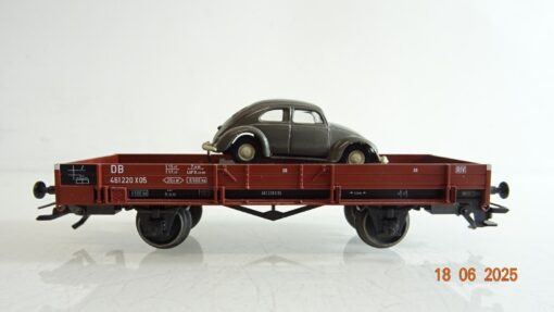 Märklin H0 aus 29605 Niederbordwagen mit Ladung der DB PR8545 o.