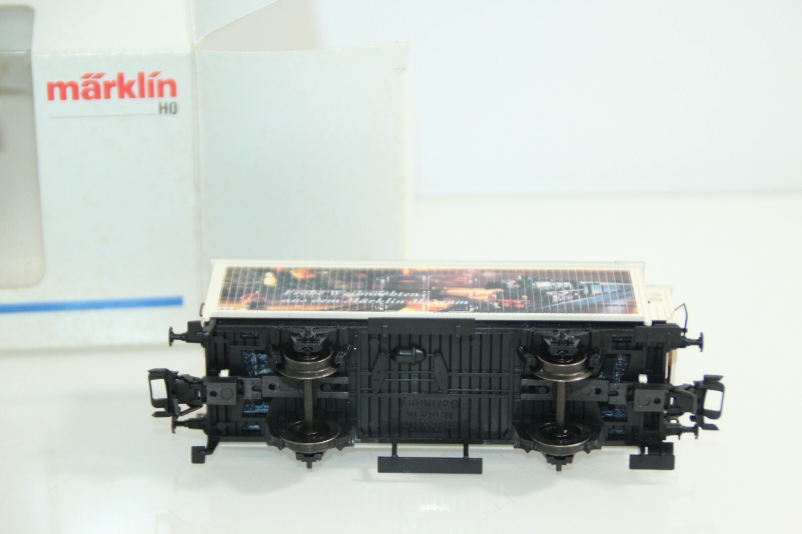 Märklin H0 ged. Güterwagen mit Brhs "Frohe Weihnachten aus dem MM" in OVP GS3569 – Bild 3