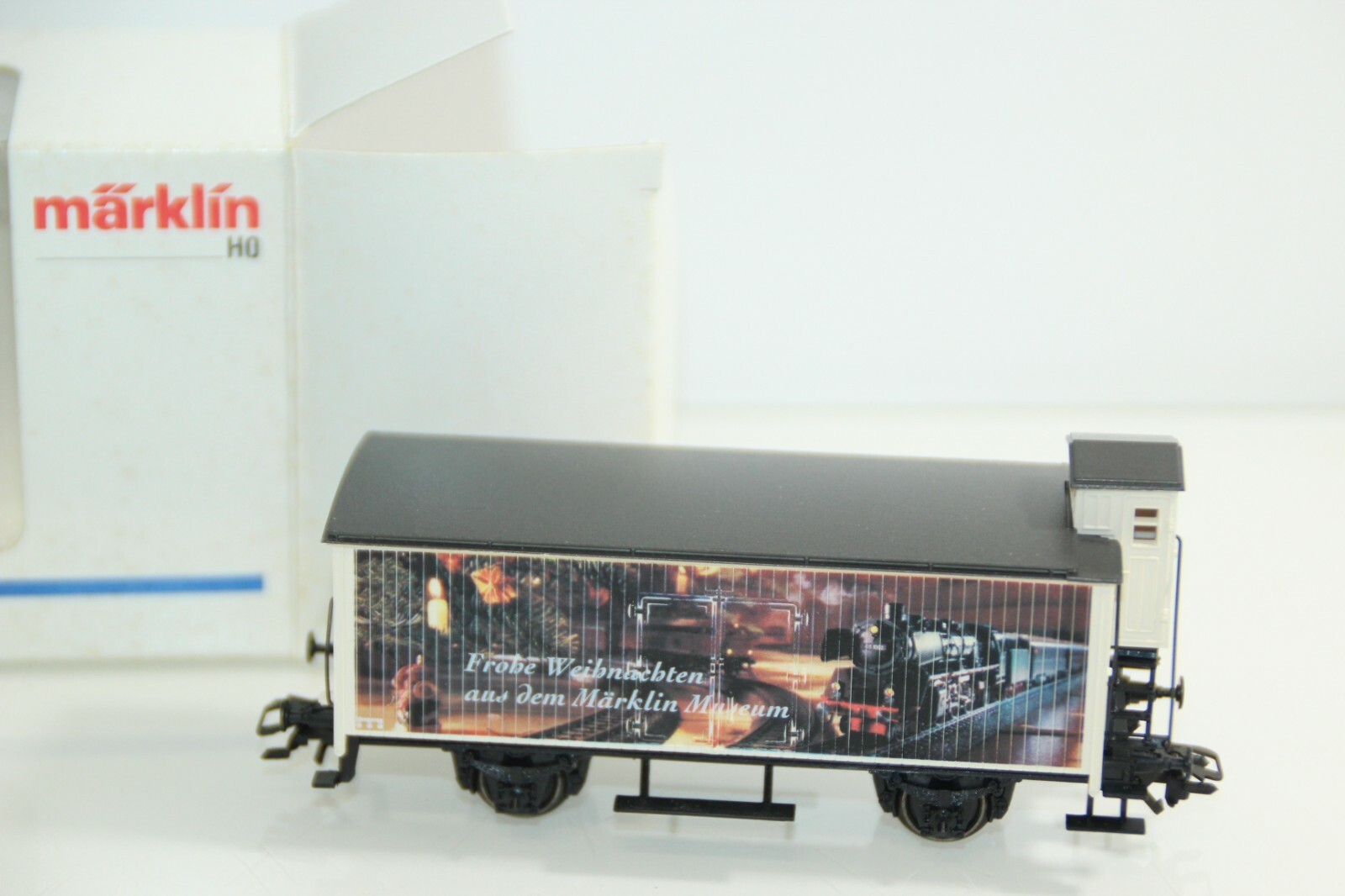 Märklin H0 ged. Güterwagen mit Brhs "Frohe Weihnachten aus dem MM" in OVP GS3569