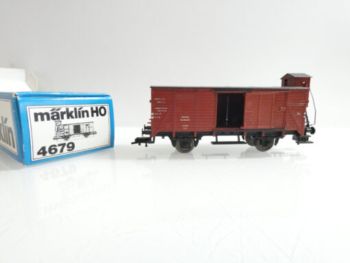 Märklin H0 gedeckter Güterwagen mit Bremserhaus der DB in EVP AR3595