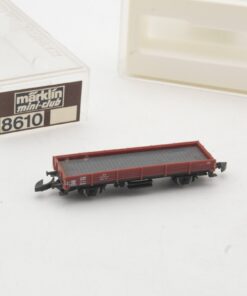 Märklin Mini-Club Z 8610 Niederbordwagen der DB, siehe Foto in OVP RR5282