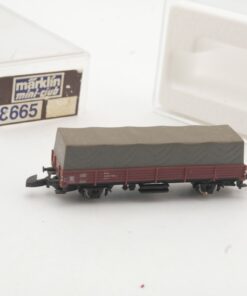 Märklin Mini-Club Z 8665 Niederbordwagen mit Plane der DB in OVP RR5261