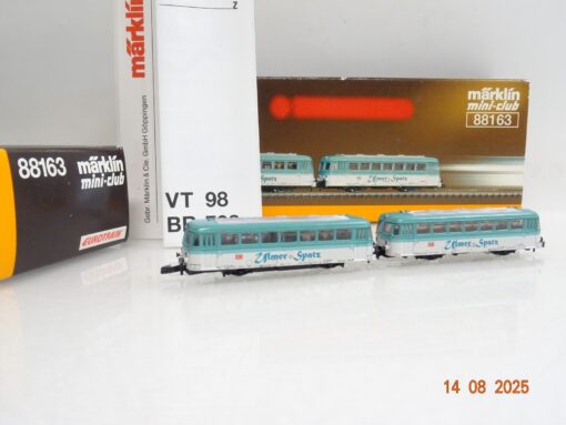Märklin Mini-Club Z 88163 Schienenbus Ulmer Spatz der DB neuwertig in OVP JL2301