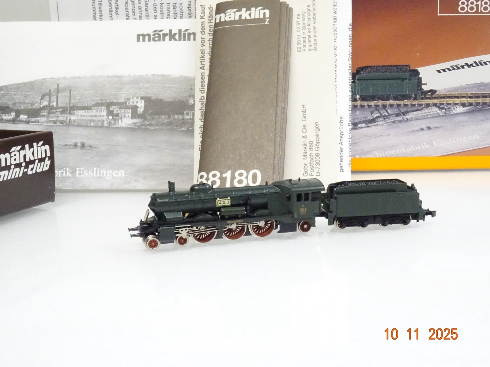 Märklin Mini-Club Z 88182 Dampflok Klasse C 2004 neuwertig in OVP JL4365