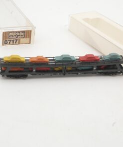 Märklin Mini-Club Z Autotransportwagen mit 10 PKW der DB in EVP RR5227