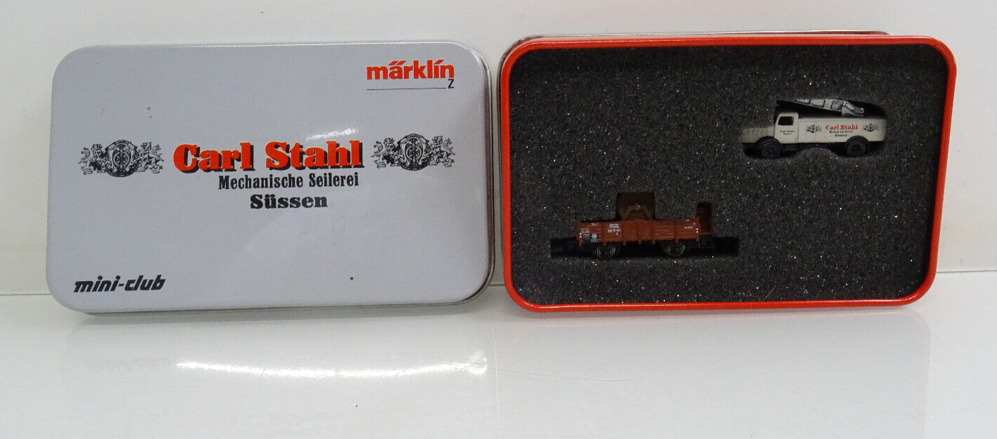 Märklin Z Museumswagen 2003 Güterwagen mit Kranwagen Carl Stahl in OVP LE4158 – Bild 3