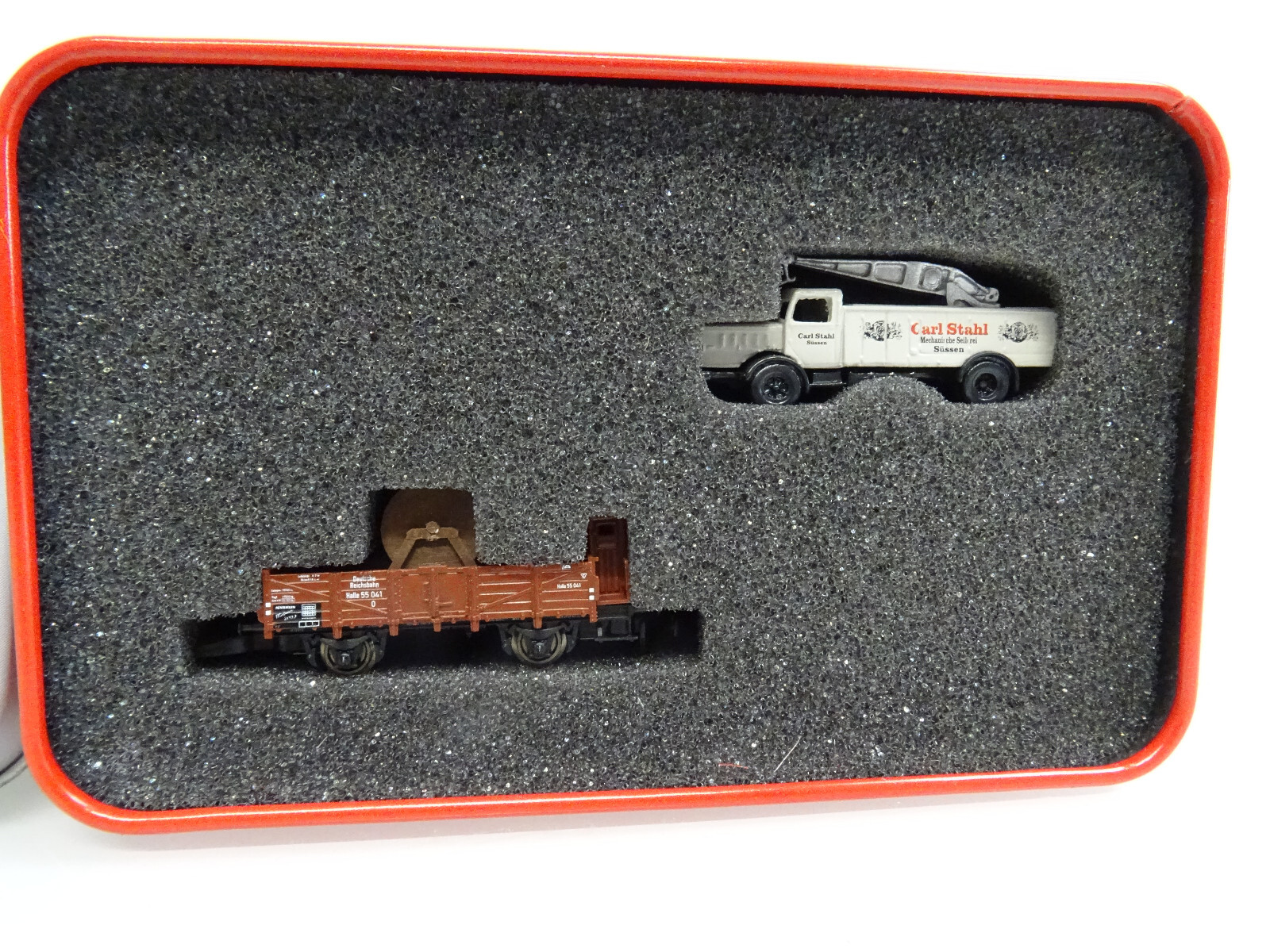 Märklin Z Museumswagen 2003 Güterwagen mit Kranwagen Carl Stahl in OVP LE4158