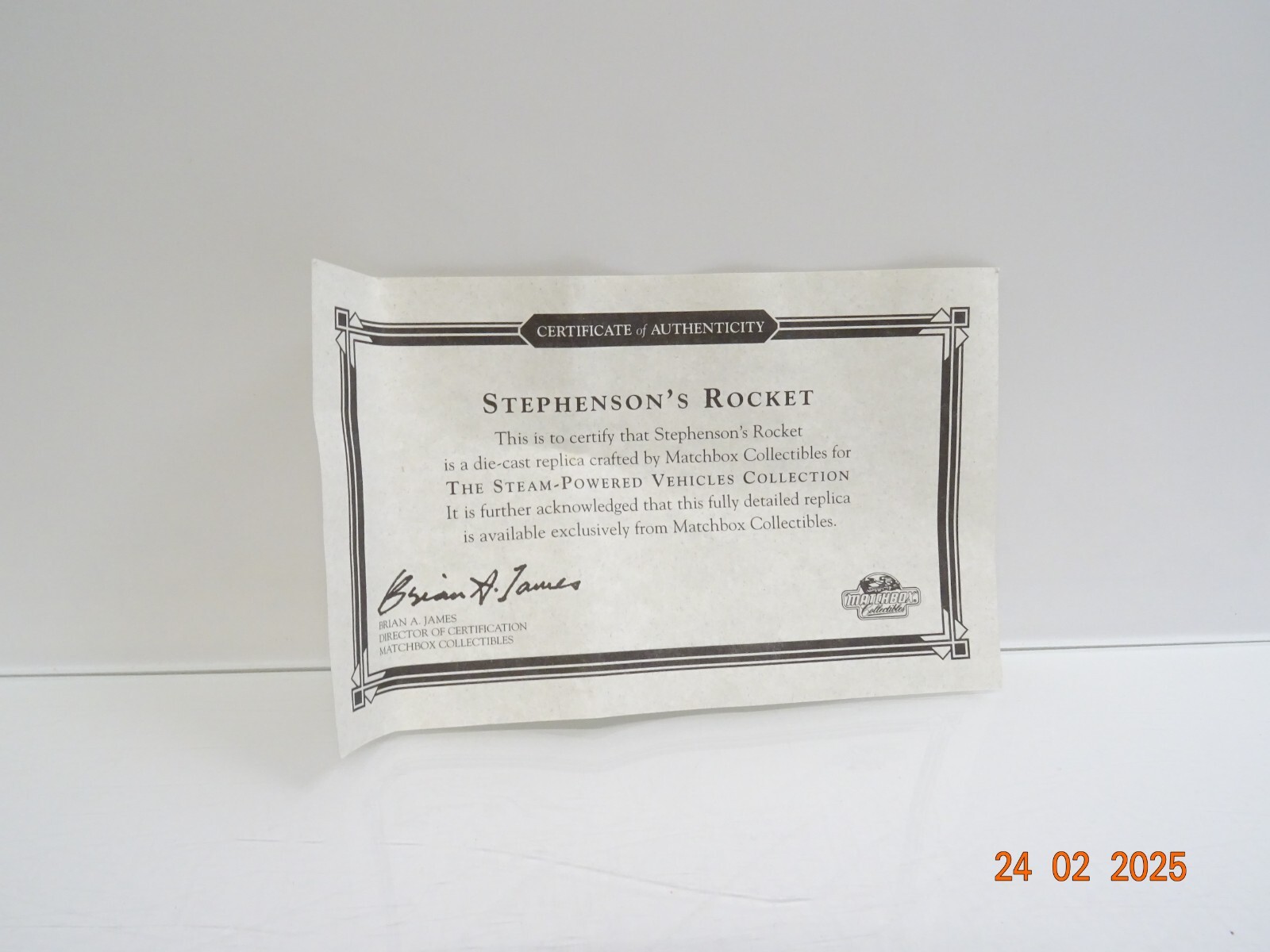 Matchbox YAS01-M Historische Dampflok Rocket in OVP LE8917 – Bild 5