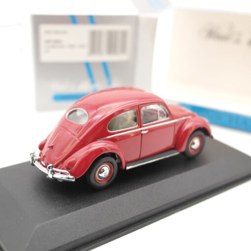 Minichamps 1:43 430 052102 VW Käfer Ovalfenster 1953-1957 rot in OVP RR1580 – Bild 3