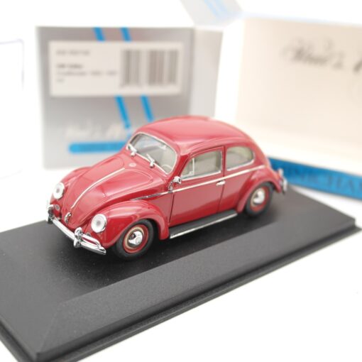 Minichamps 1:43 430 052102 VW Käfer Ovalfenster 1953-1957 rot in OVP RR1580